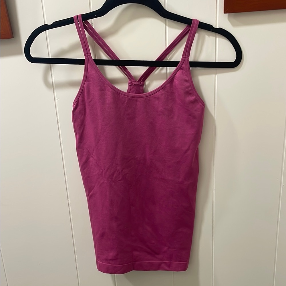Shimera Pink Fitted Backless Tank Top